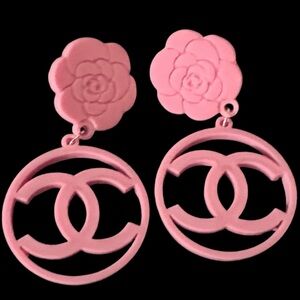 Barbie Pink CC Fashion Earrings